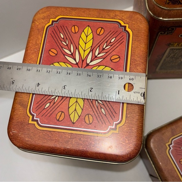 Cheinco 1978 / 1979 Golden Harvest tin kitchen canister set - Picture 14 of 15